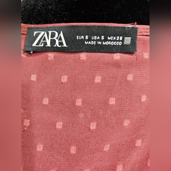 ZARA Dotted Mesh Romper Dress - Picture 11 of 15